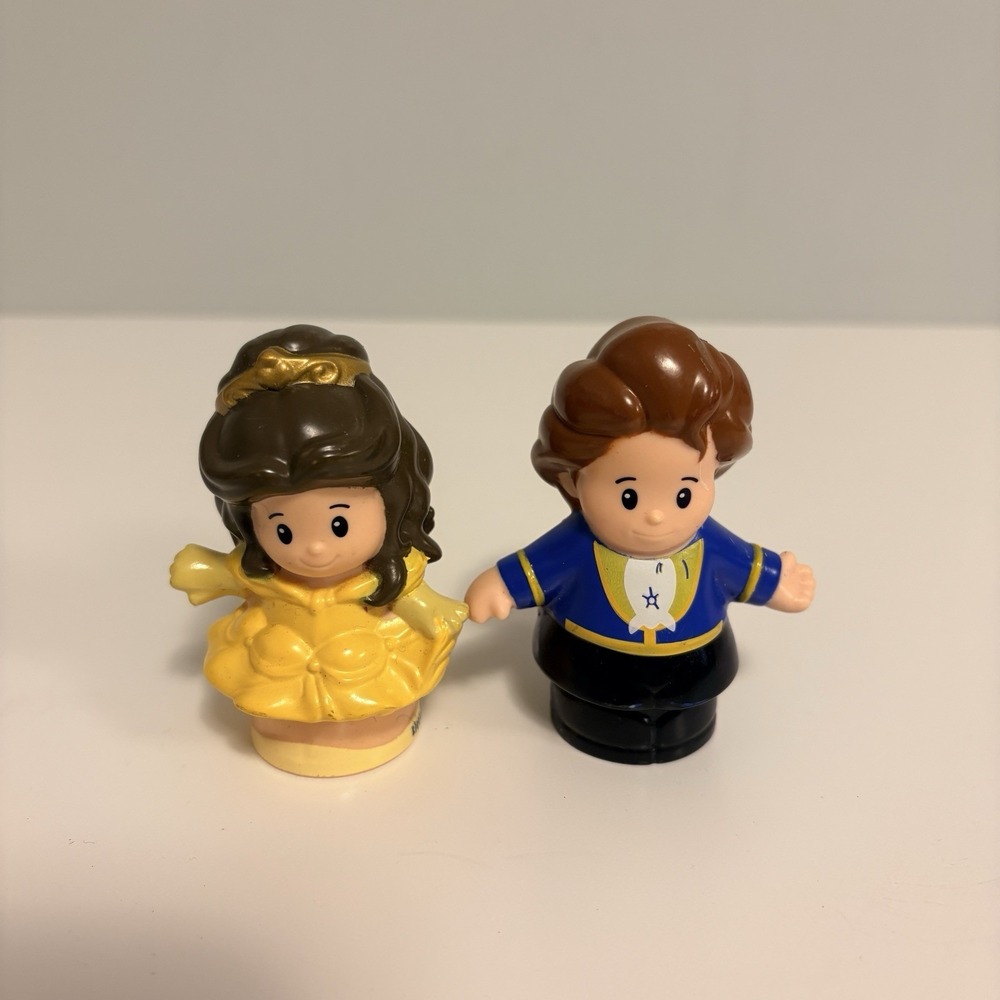 Fisher Price Little People Disney Princess Belle & Prince Adam Beauty And Beast